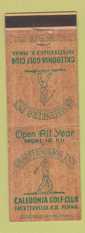 Matchbook Cover - Caledonia Golf Club Fayetteville PA