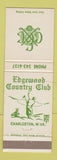 Matchbook Cover - Edgewood Country Club Charleston WV