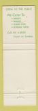 Matchbook Cover - Bonnie Brook Country Club Detroit MI