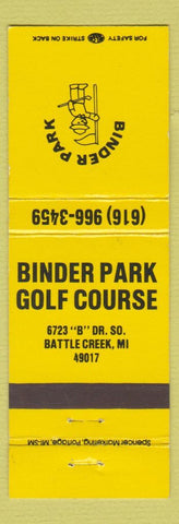 Matchbook Cover - Binder Park Golf Course Battle Creek MI