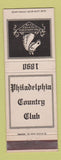 Matchbook Cover - Philadelphia Country Club PA