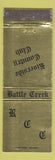 Matchbook Cover - Riverside Country Club Battle Creek MI GOLD