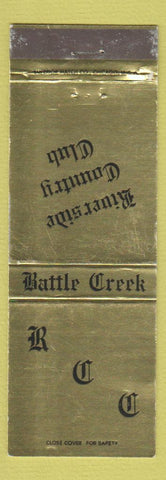 Matchbook Cover - Riverside Country Club Battle Creek MI GOLD