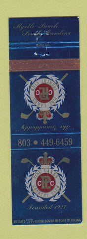 Matchbook Cover - Pine Lakes Country Club Myrtle Beach SC