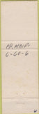 Matchbook Cover - Burnham's Gulf oil gas Bridgewater ME pinup