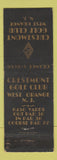 Matchbook Cover - Crestmont Golf Club West Orange NJ WEAR