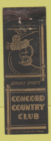 Matchbook Cover - Concord Country Club WEAR
