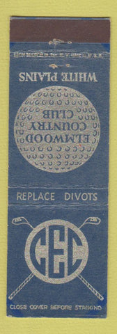 Matchbook Cover - Elmwood Country Club White Plains NY