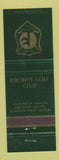 Matchbook Cover - Fircrest Golf Club WA