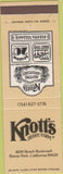 Matchbook Cover - Knott's Berry Farm Buena Park CA