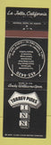 Matchbook Cover - Torrey Pines Inn La Jolla CA