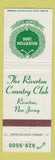 Matchbook Cover - Riverton Country Club NJ
