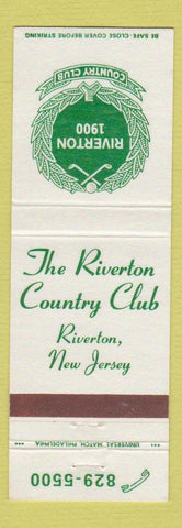 Matchbook Cover - Riverton Country Club NJ