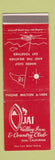 Matchbook Cover - Ojai Valley Inn Country Club CA RED