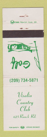 Matchbook Cover - Visalia Country Club CA