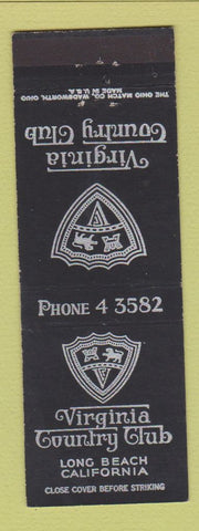 Matchbook Cover - Virginia Country Club Long Beach CA