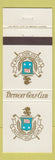 Matchbook Cover - Detroit Golf Club MI