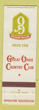 Matchbook Cover - Great Oaks Country Club Rochester MI