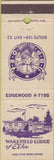 Matchbook Cover - Elks Lodge Wakefield MA