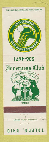 Matchbook Cover - Inverness Club Toledo OH 1979 US Open