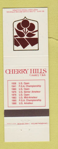 Matchbook Cover - Cherry Hills Country Club Denver Colorado