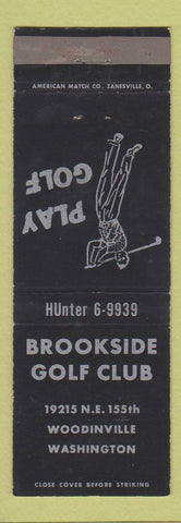 Matchbook Cover - Brookside Golf Club Woodinville WA