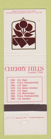 Matchbook Cover - Cherry Hills Country Club Denver Colorado