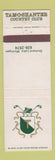 Matchbook Cover - Tam O Shanter Country Club Orchard Lake MI