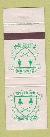 Matchbook Cover - Dearborn Country Club MI