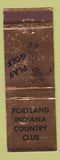 Matchbook Cover - Portalnd IN Country Club WEAR