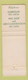 Matchbook Cover - Battle Creek Country Club Battle Creek MI