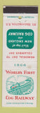 Matchbook Cover - Cog Railway Railroad Mount Washington NH DD Bean WEAR