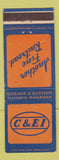 Matchbook Cover - Chicago & Eastern Illinois Railroad