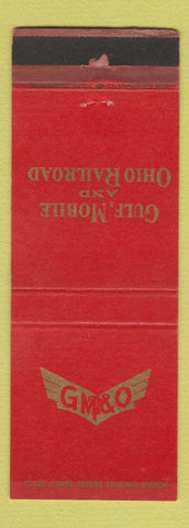 Matchbook Cover - Gulf Mobile and Ohio Railroad WORN