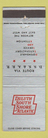 Matchbook Cover - Duluth South Shore and Atlantic Railroad