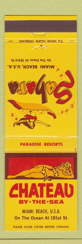 Matchbook Cover - Chateau by the Sea Miami Beach FL girlie
