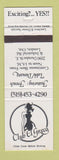 Matchbook Cover - Club El Greco London ON Strip Club girlie