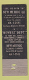 Matchbook Cover - New Method Cleaners San Francisco CA girlie WORN