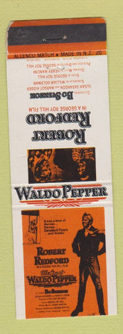Matchbook Cover - Pan Am NZ Movies Waldo Pepper Robert Redford WEAR