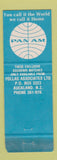 Matchbook Cover - Pan Am NZ Movies Waldo Pepper Robert Redford WEAR