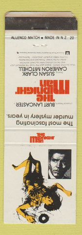 Matchbook Cover - Pan Am NZ Movies The Midnight Man Burt Lancaster WORN