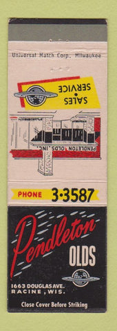 Matchbook Cover - Pendleton Oldsmobile Racine WI