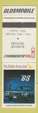 Matchbook Cover - 1965 Oldsmobile Bashaw Chevrolet Canada