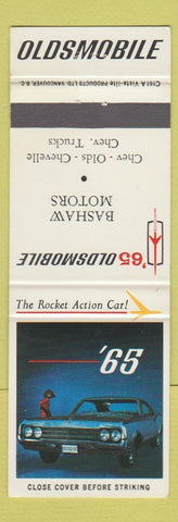 Matchbook Cover - 1965 Oldsmobile Bashaw Chevrolet Canada