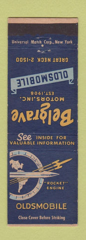 Matchbook Cover - Belgrave Oldsmobile Great Neck LI NY