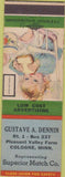 Matchbook Cover - Gustave Denin Superior Match Carver MN