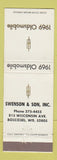 Matchbook Cover - 1969 Oldsmobile Senson & Son Boscobel WI