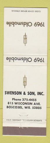 Matchbook Cover - 1969 Oldsmobile Senson & Son Boscobel WI