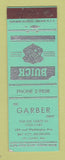 Matchbook Cover - Garber Buick Bay City MI