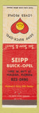 Matchbook Cover - Seipp Buick Opel Hialeah FL